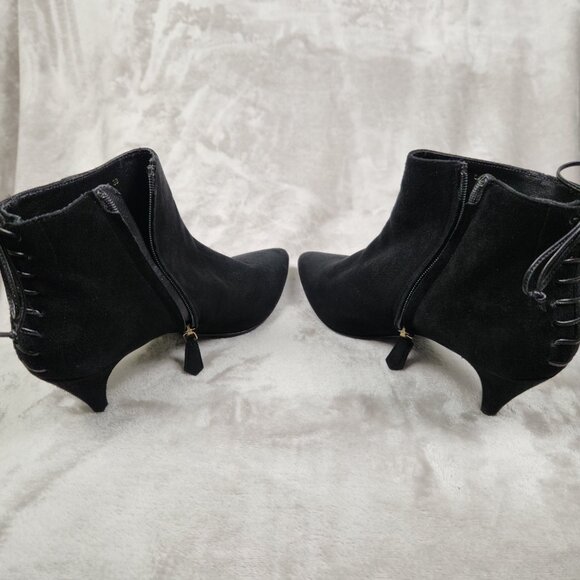 GRIGIARANCIO Suede Booties Black Made in Italy Size EU 39 - Picture 9 of 11